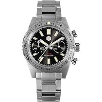 Amazon | SAN MARTIN 腕時計 メンズ、クロノグラフ 時計 手動機械