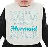 If Your Thighs Touch Slogan ネクタイを有する有機ビブ Medium