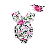 PER ベビー服　ロンパース カバーオール　二点セット 綿100% 可愛い　ファション ヘッドバンド付き　新生児　女の子 (70cm, グリーン)