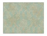 York Wallcoverings GL4656SMP Brandywine Delia Damask 8-Inch x 10-Inch Wallpaper Memo Sample, Robin's