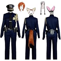 ズートピア　ニック　警官　仮装衣装(しっぽ、耳付) フルセット ディズニー ズートピア ジュディ・ホップス ニック