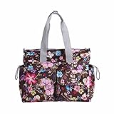 【SEBLES】マザーズバッグ 軽量 大容量 トート ショルダー 斜めがけ 2way 収納力抜群 ダークコーヒー ワンサイズ