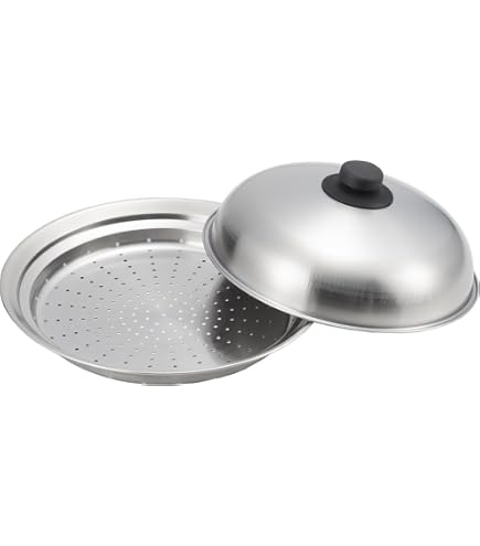 Amazon.co.jp: 蒸し器 「3層底」 二段 三段 蒸し器 ステンレス鋼鍋蓋
