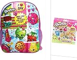 Shopkins large 16" backpack and sticker fun kit bundle [並行輸入品]