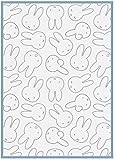丸眞 ハーフ毛布 miffy ミッフィー フェイシーズミッフィー ブランケット H140×W100cm かわいい ふわふわ おしゃれ 防寒グッズ 5885003100