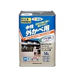 アサヒペン 水性外かべ用 アイボリー 14L