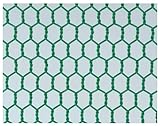 吉田隆 ビニール亀甲金網 緑 #18X10X910X15m