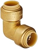 Mueller 631-002 DZR Lead-Free Brass 90-Degree Elbow 3/8-Inch [並行輸入品]