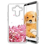 OKZone Huawei Mate 10 Pro ケース HDスクリーンフィルム付き キラキラ キレイ ファッション リキッド流砂 3D 輝き かわいい 透明 TPU ゲルシリコーン 耐衝撃ボディ 