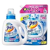 【Amazon.co.jp 限定】【まとめ買い】アタック抗菌EXスーパークリアジェル 洗濯洗剤 液体 本体+詰め替え1.35㎏