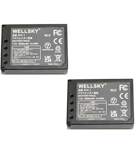 Amazon | NinoLite BLX-1 対応 2400mAh 大容量バッテリー OM SYSTEM OM