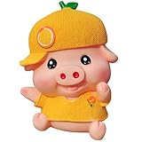 Cute Fruitマクダル豚貯金箱ウェディングXmasクリスマス誕生日バレンタインギフト(オレンジ)