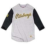 Pittsburgh Pirates Mitchell & NessメンズScoring Position 3 / 4スリーブラグランTシャツ 4L グレイ