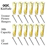 Ook ( 12パック) Kid Safe Tremor画像ハンガー安全クリップミラー画像フレームの30ポンドを保持