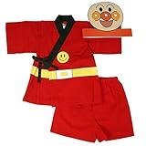 アンパンマン なりきり甚平スーツ お面付 9828 レッド◇95cm