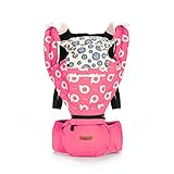 （レーチャミ） le charme 抱っこ紐 新生児 多機能 ベビーキャリア 3ケ月~３歳使用の新生児抱っこ紐 ピンク