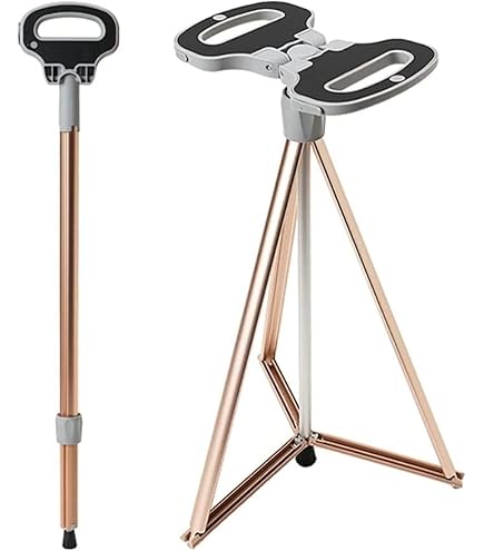 ステッキチェア 折りたたみ 杖 椅子 軽量 三脚 ワンタッチ 散歩 アウトドア Amazon.co.jp: PALTIA ステッキチェア 折りたたみ 杖 椅子 軽量 三脚