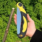 amzmonnsuta ポータブル式折り畳み　のこぎり　生木・竹・木・果樹剪定 ガーデニングチェーンソー 替刃式 　折込鋸（庭・アーボリスト・キャンプ・家庭用）