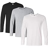 メンズファッション Tシャツ 長袖 3枚組 Tシャツ 無地 綿100％ 柔らかい 快適 インナーシャツ 肌着 人気 服 メンズ 春 夏 秋 冬 男女兼用 3枚組