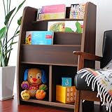 完成品 国産 絵本ラック【Curio】絵本棚 レギュラータイプ ウォールナット ブラウン　幅627×奥行き300×高さ900mm