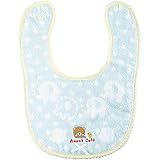 546217/Anano" Cafe'/ベビー今治水玉スタイ「ブルー」/モンスイユ/アナノカフェ/キッズ/ベビー/涎掛け/エプロン/汚れ