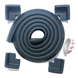 eBus L Form Baby Child Kids Safety Safe Table Desk Edge Cushion Protector with Tape + 4 Corner Guard