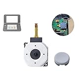 EC Support 互換品 NEW 3DS / NEW 3DS LL / NEW 2DS アナログ ジョイス スティック スライドパッドコントロール キャップ付き 基板 交換用 修理 部品 パーツ ホワイト (ライトグレー)