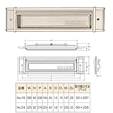 ヴィクトリアポスト口 郵便受け 【口金部分のみ No.24 ステンレス】 メイルシュート