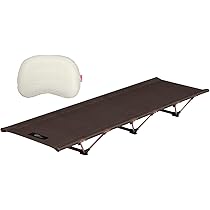 FIELDOOR アウトドアコット 2個セット／【ダークブラウン】 アルミ