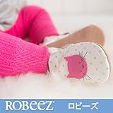 ロビーズ 本革ベビー靴 ソフトソール APMAアメリカ足病学協会認定の赤ちゃん靴 ファーストシューズ ベビーシューズ ベビー靴 室内履き 保育園 上靴 12-18mos Cosmic Kitty [並