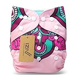 iZiv新生児1厚いおむつ付きオーガニック幼児防水/調整/再利用可能/洗えるポケット布おむつのフィット赤ちゃん0.5-3歳（カラー）