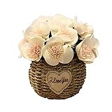 人工花のカフェデコレーションテーブルオーナメント-白