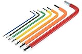 Apex RC製品7pc 1.5 / 2 / 2.5 / 3 / 4 / 5 / 6 mmボールエンドロングアームメトリック六角レンチドライバーセットW /ノンスリップグリップ# 2749