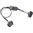 TKY OBD2 フラットケーブル 延長ケーブル スイッチ付き 延長 ケーブル 車 車両診断 電源 16PIN 60cm