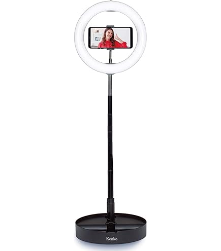 Amazon | ハート型LEDリングライト、回転可能な19インチ