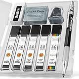 Four Candies シャープペンシル セット 2mm 鉛筆メタル芯ホルダー HB 2H 2B 4B カラー芯 替芯と芯削付 筆記 建築用 ドローイング スケッチ