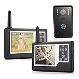 3.5インチTFTカラーディスプレイワイヤレスビデオインターホンドアベルドアホンインターホンシステム（1 to 2）