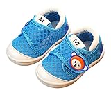 ノーブランド品 ベビーメッシュシューズ サンダル ファーストシューズ スニーカー ビーチシューズ ベビー靴 １～３歳幼児 柔らかい 履きやすい 通気 速乾 (18(11.5cm), ブルー)