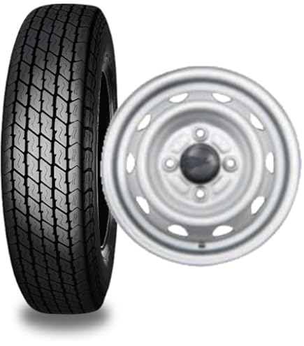 145/80/12 ホイールセット　ブリヂストン Amazon | ブリヂストン W300 145/80R12 80/78N LT + 12穴マルチ