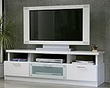 日本製 モダン 幅150cm ロータイプテレビボード 完成品 (ホワイト)