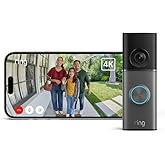 【New】Ring Wired Doorbell Pro (リング ワイヤードドアベル プロ 電源直結モデル) | 高画質・広角の4Kドアホン | 10倍ズーム・モーション検知搭載 | Ring Home プラン30日間無料体験付き - ダークシルバ