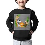 Pinono かわいいジャングル動物子供服 キッズ セーター 長袖 新作 子ども セーター ニット　コットン 男の子 トップス 子供 カジュアル ニット 丸首 快適 入園式 発表会 通学