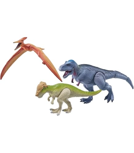 Amazon.co.jp: 超恐竜帝国 9体の子供用恐竜フィギュアと3本の古代樹木