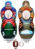 インフレータブルTwo Sided Football &野球ターゲットセット – Includes 1つインフレータブル5足Tallターゲット( Football Player on 1つ、サイド、野