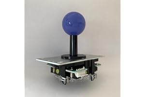 三和電子 【静音】 動作位置可変スイッチ採用レバー ダークブルー 基板タイプ ジョイスティック レバー 平鉄板 シャフトカバー付 JLX-TPML-8YT-SK-DB