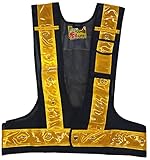 ミズケイ 役立~ツ LED付き多機能ベスト 【光るんです!】 紺 / 金(黄色LED) 3017009