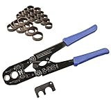 IWISS iws-1234p Pexパイプ圧着ツール圧着アゴ1 / 2 " & 3 / 4 " Suit Sharkbite、ワット、アポロとすべての米国f1807標準