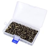 【300個セット】 太鼓鋲 17mm アンティークゴールド スタッズ ピン