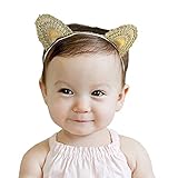 Love Sweetyベビーガールズレース猫耳ヘッドバンド幼児用ヘアアクセサリー カラー: ゴールド