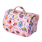 Solby おむつポーチ アニマルリーフ/ピンク 【Sサイズのおむつが約8枚入る大容量! 】【Sフック付】BGSB103701